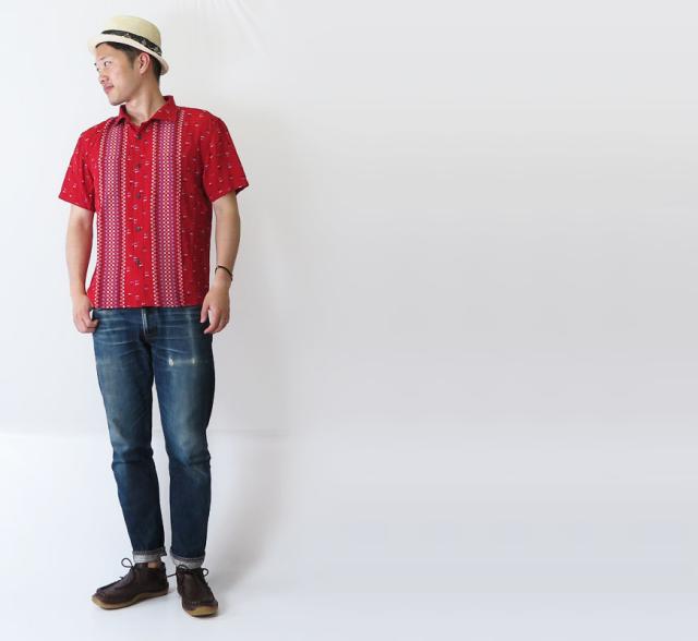 THE FLAT HEAD 半袖Ｔシャツ THCシリーズ STEADY BLUE THC-220