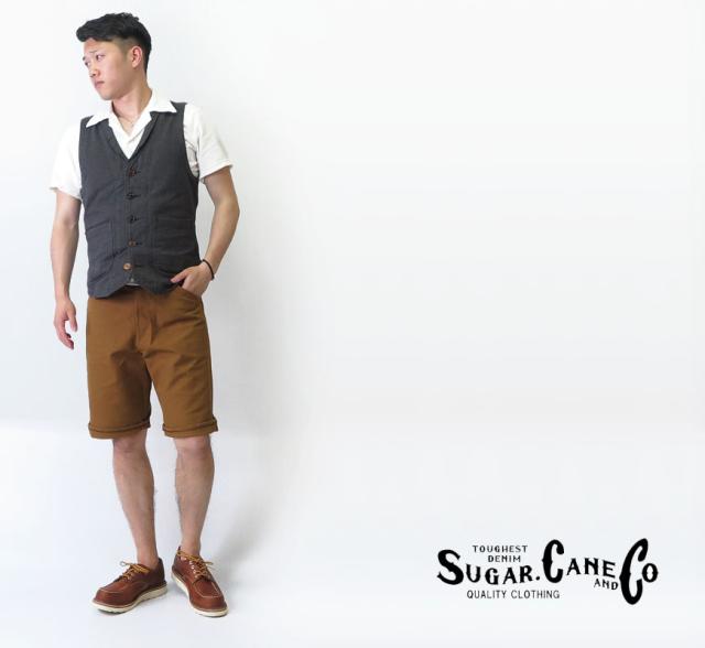 シュガーケーン SUGAR CANE 13oz ダック地 ワークショートパンツ