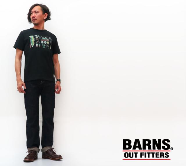 BARNS フラットシーマー両Ｖガゼットクルーネックスウェット BR-3000