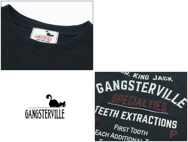 GANGSTERVILLE クルーネック半袖Tシャツ LADY of NEVADA