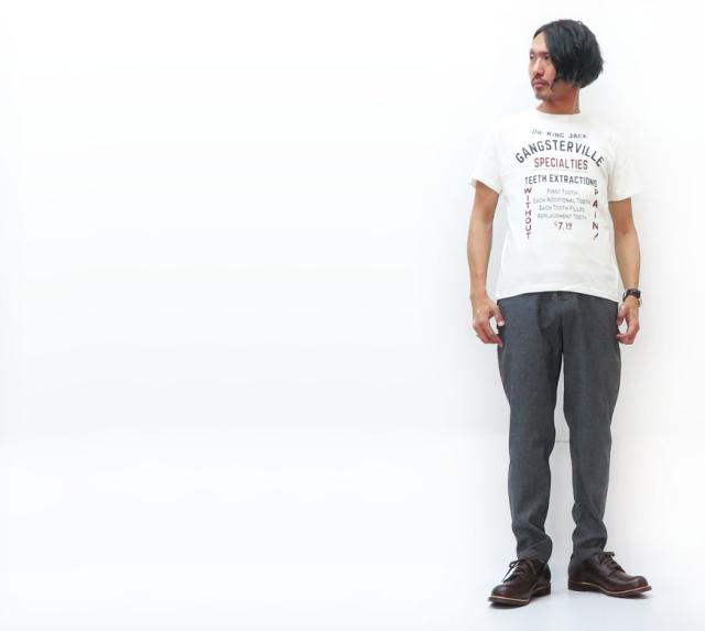 GANGSTERVILLE クルーネック半袖Tシャツ LADY of NEVADA