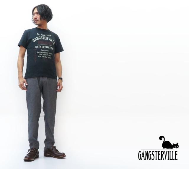 GANGSTERVILLE クルーネック半袖Tシャツ LADY of NEVADA