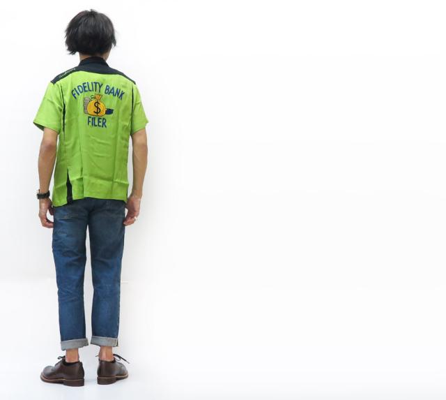 King Louie by Holiday キングルイ ボウリング シャツ ボーリング レーヨン ROAD HOGS 刺繍 KL37832