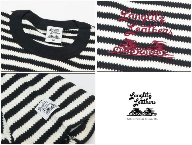 ラングリッツレザーズ Langlitz Leathers 半袖Tシャツ ロゴプリント LL282