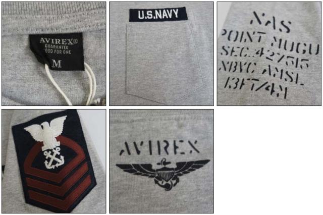 AVIREX プリント半袖Tシャツ　FLYING TIGERS　6153522