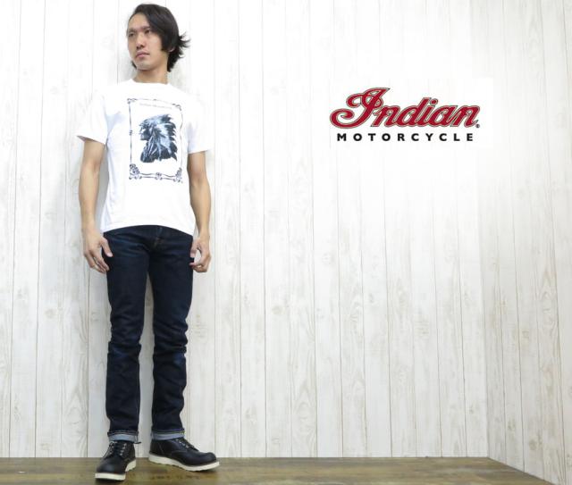 INDIAN MOTORCYCLE プリント 半袖Tシャツ 「THE IRON HORSE」 IM77067