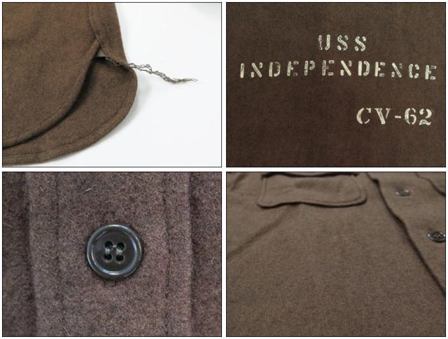 バズリクソンズ Buzz Ricksons 長袖 ウールメルトン ファティーグシャツ BUAERO U.S.NAVY SHIRTS-FLIGHT-WOOLEN フライトシャツ プレーン モデル br27947