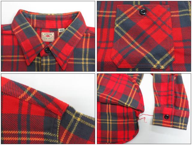 シュガーケーン SUGAR CANE ツイル チェック ワークシャツ コットン 長袖 SC27966