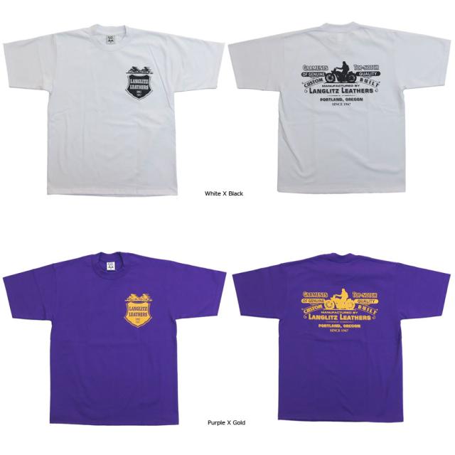 ラングリッツレザーズ Langlitz Leathers 半袖 プリント Tシャツ ロゴ LL-275