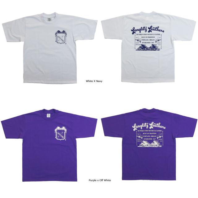 ラングリッツレザーズ Langlitz Leathers 半袖 プリント Tシャツ ロゴ LL-276