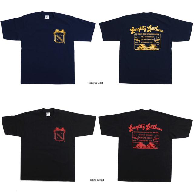 ラングリッツレザーズ Langlitz Leathers 半袖 プリント Tシャツ ロゴ LL-276