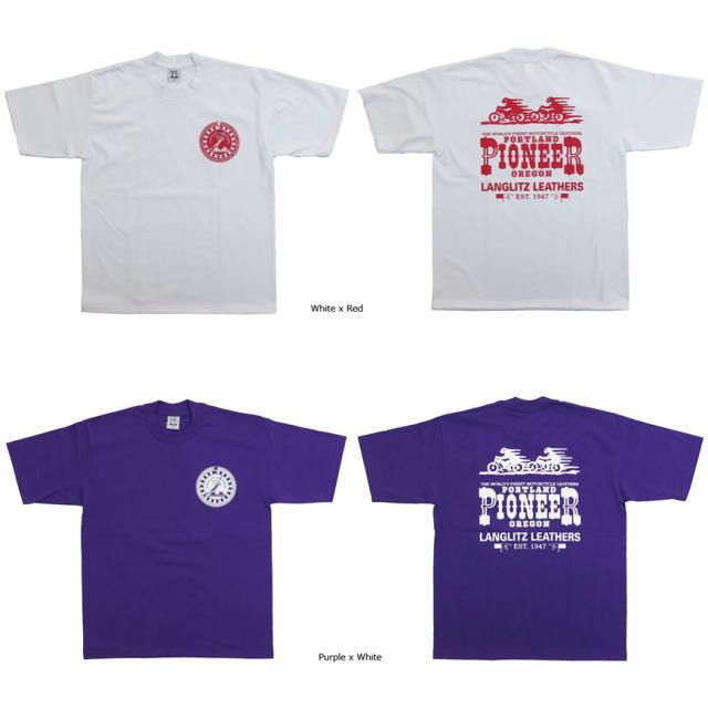 ラングリッツレザーズ Langlitz Leathers 半袖 プリント Tシャツ ロゴ LL-277