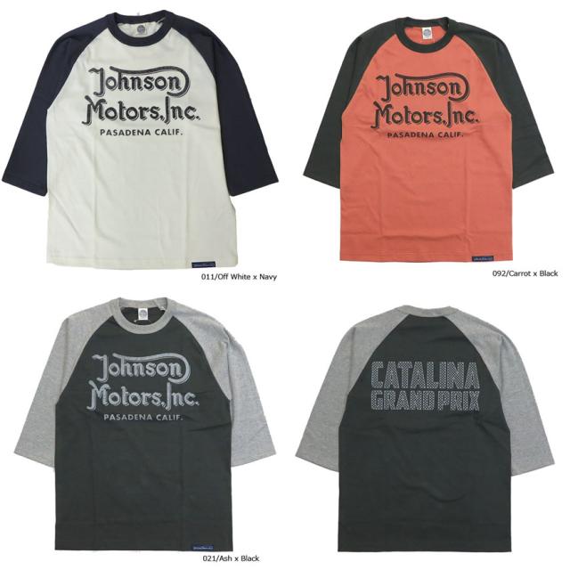 トイズマッコイ TOYS McCOY 七分袖Tシャツ JOHNSON MOTORS INC CROPPED RAGLAN TEE ’’CATALINA GRAND PRIX’’ TMC1930