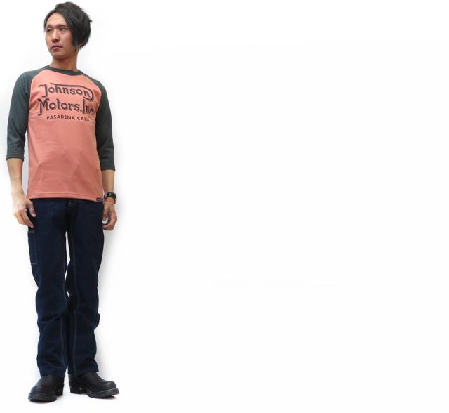 トイズマッコイ TOYS McCOY 七分袖Tシャツ JOHNSON MOTORS INC CROPPED RAGLAN TEE ’’CATALINA GRAND PRIX’’ TMC1930