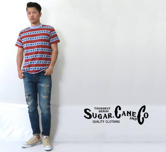 SUGAR CANE リネンコットン 千鳥格子 半袖ワークシャツ SC37924