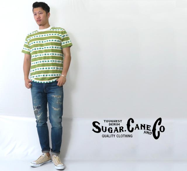 SUGAR CANE リネンコットン 千鳥格子 半袖ワークシャツ SC37924