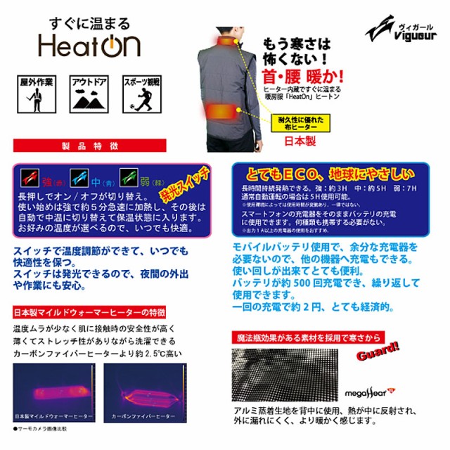 ケーブル ヒートン暖房服 マーケット カノンショッピングストアー 商品ロットナンバー インナーベスト