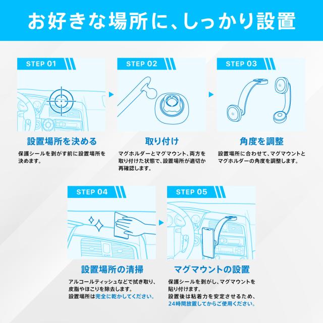 スマホホルダー 車載ホルダー ワイヤレス Qi