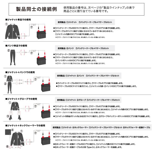 電熱 バイク バッテリーケーブル