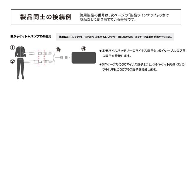 電熱 バイク モバイルバッテリーケーブル