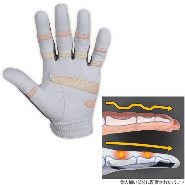 BIONIC GOLF パフォーマンス グリップ プロ ゴルフグローブ BIG170 ホワイト view1