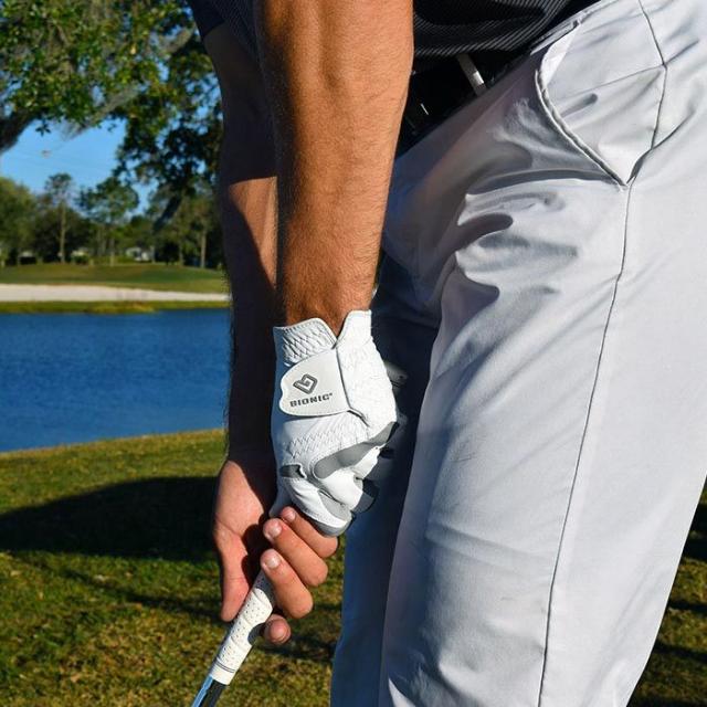 BIONIC GOLF パフォーマンス グリップ プロ ゴルフグローブ BIG170 ホワイト view5