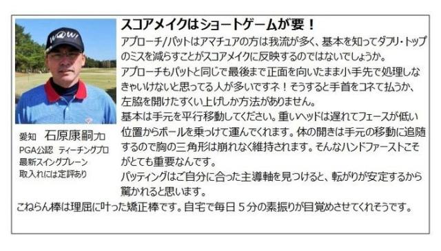 サンタック GOLF こねらん棒 コメント