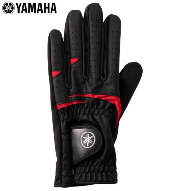 [2022年モデル] ヤマハ メンズ 合成皮革 ゴルフグローブ Y22GSL BK ブラック