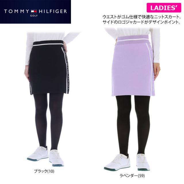 TOMMY HILFIGER GOLF サイドラインロゴ ジャカード ニット スカート view1