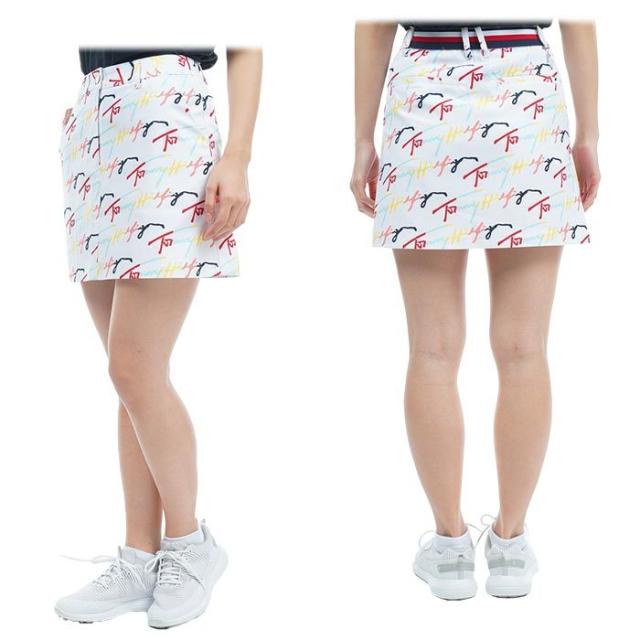 TOMMY HILFIGER GOLF ロゴプリント 総柄 スカート view1