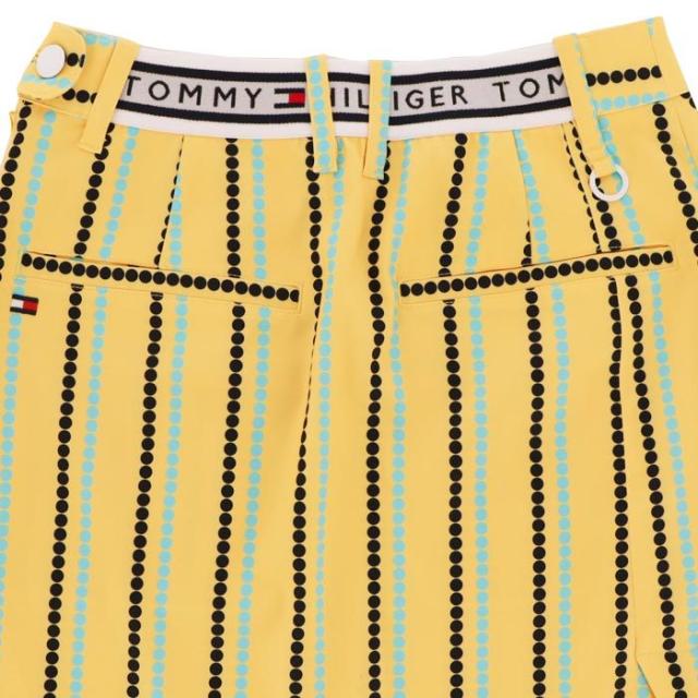 TOMMY HILFIGER GOLF ドット柄 ストライプ ストレッチ イレギュラーヘム スカート view4