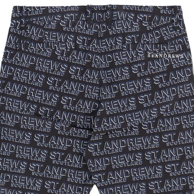 St ANDREWS GOLF 総柄 ロゴプリント ストレッチ ロングパンツ view4