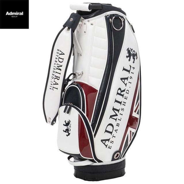 [2023年モデル] アドミラル　ロゴデザイン トラディショナル キャディバッグ ADMG3BC4 90 トリコロール