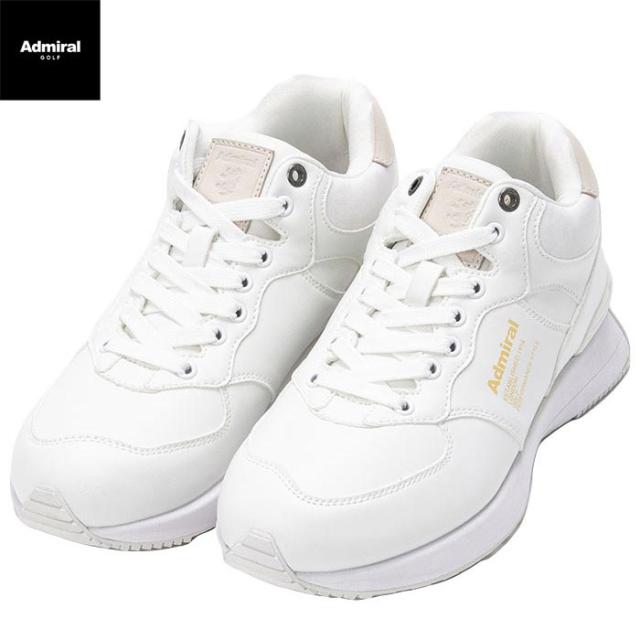 [2023年モデル] アドミラル ユニセックス HYDEPARK MID スパイクレス ゴルフシューズ ADMS3B 00 ホワイト
