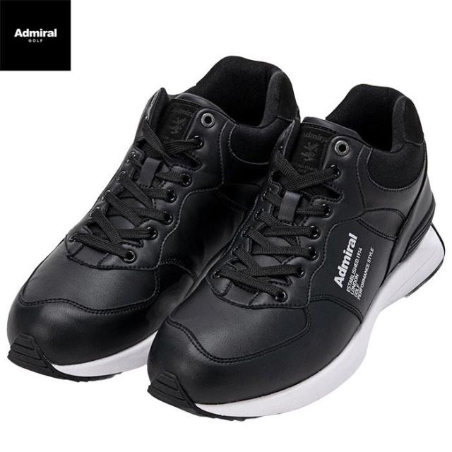 [2023年モデル] アドミラル ユニセックス HYDEPARK MID スパイクレス ゴルフシューズ ADMS3B 10 ブラック