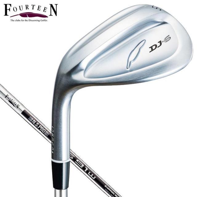 フォーティーン　メンズ DJ-6 左用・レフティ ウェッジ ニッケルクロムメッキ　N.S.PRO DS-91w スチールシャフト [2023年モデル]