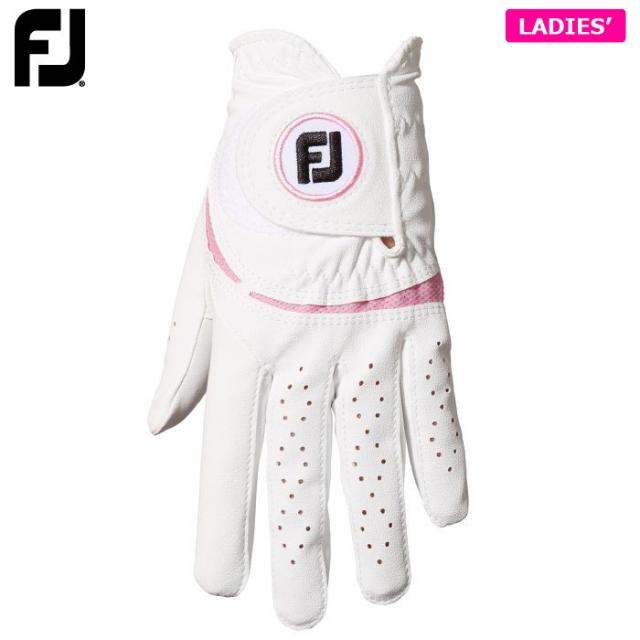[2023年モデル] フットジョイ レディース WeatherSof ウェザーソフ ゴルフグローブ FGWFW WP ホワイト/ピンク