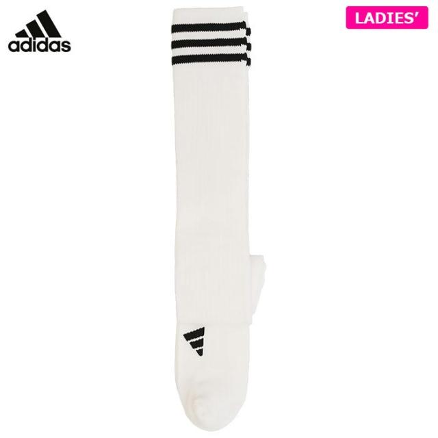[2023年モデル] アディダス レディース スリーストライプス ニーハイソックス MGR61 HT5767 ホワイト/ブラック