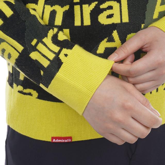 Admiral GOLF ロゴジャカード 総柄 長袖 クルーネック セーター view4