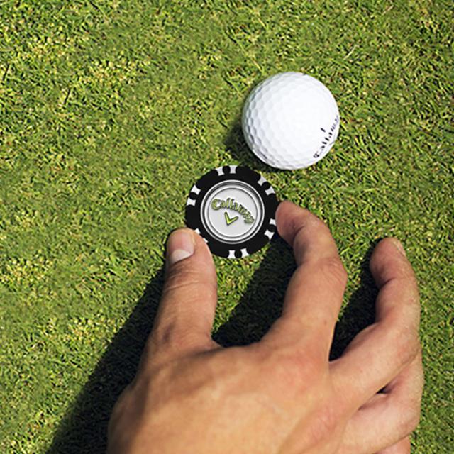 CALLAWAY GOLF ポーカーチップ デュアル マーカー 2個入り ホワイト/ブラック 0700215001307A view2