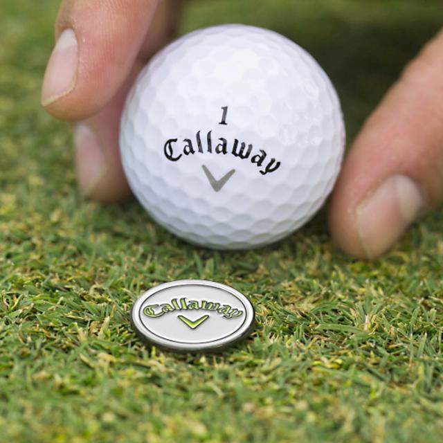 CALLAWAY GOLF ポーカーチップ デュアル マーカー 2個入り ホワイト/ブラック 0700215001307A view3