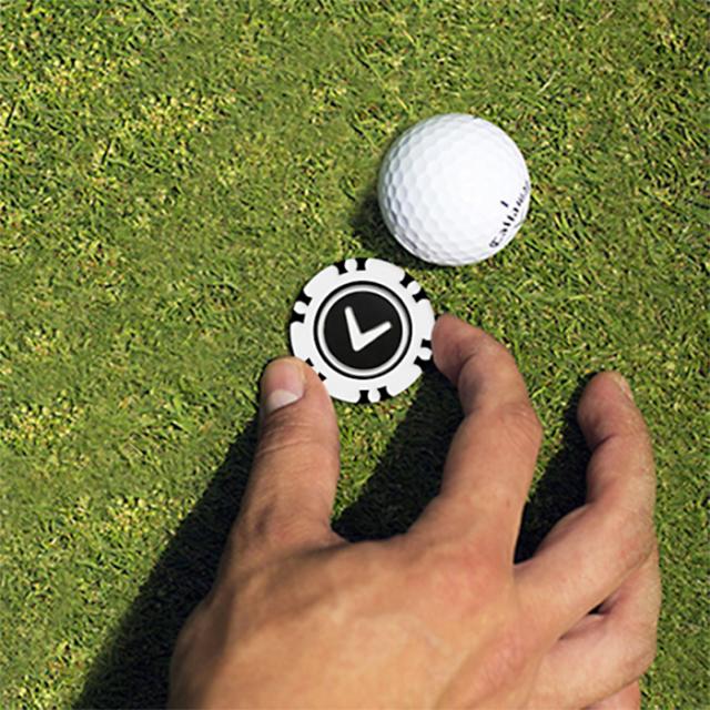 CALLAWAY GOLF ポーカーチップ デュアル マーカー 2個入り ホワイト/ブラック 0700215001307A view4