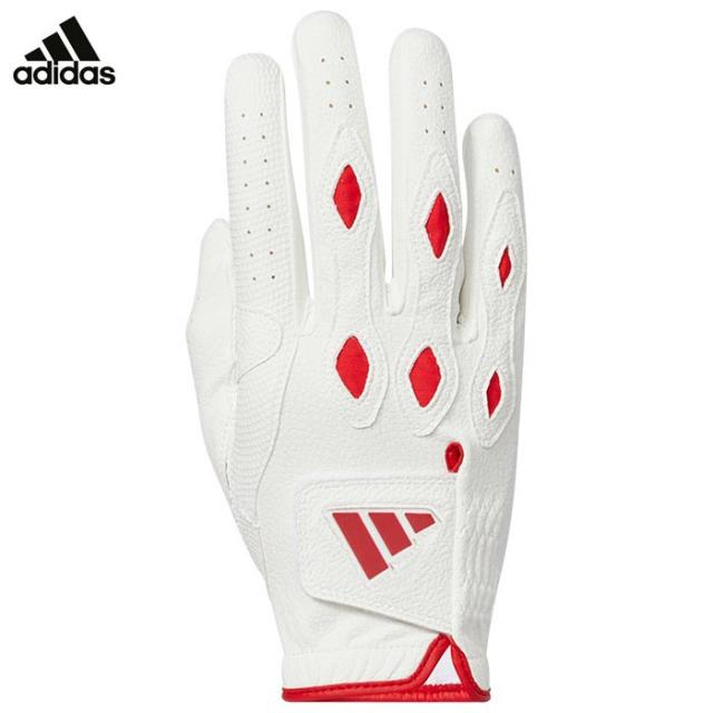 [2024年モデル] アディダス メンズ MULTIFIT マルチフィット 24 右手用 ゴルフグローブ IKL21 IN6694 ホワイト/ブライトレッド