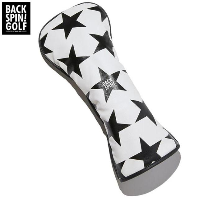 [2023年モデル] バックスピンゴルフ STAR PU Head Cover for DR スター ドライバー用 ヘッドカバー BSBB02H504 WH ホワイト