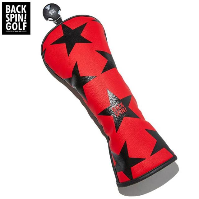 [2023年モデル] バックスピンゴルフ STAR PU Head Cover for FW スター フェアウェイウッド用 ヘッドカバー BSBB02H505 RD レッド