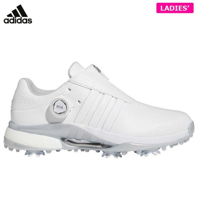 [2024年モデル] アディダス レディース W TOUR360 24 BOA ツアー360 ボア ソフトスパイク ゴルフシューズ MDK83 IF0265 フットウェアホワイト/フットウェアホワイト/シルバーメタリック