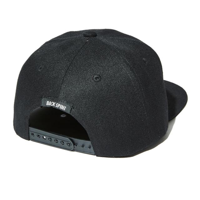 BACK SPIN! GOLF 立体ロゴ刺繍 フラットブリム キャップ view1