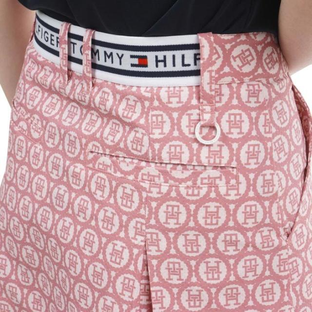 TOMMY HILFIGER GOLF ロゴデザイン 総柄プリント シアサッカー ストレッチ ボックスプリーツ スカート view3