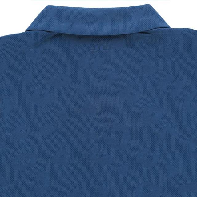 J.LINDEBERG GOLF メッシュ生地 ジャガード柄 ストレッチ 半袖 ポロシャツ view3