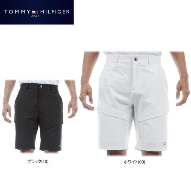 TOMMY HILFIGER GOLF 撥水 ロゴプリント ストレッチ ハイブリッド ショートパンツ
